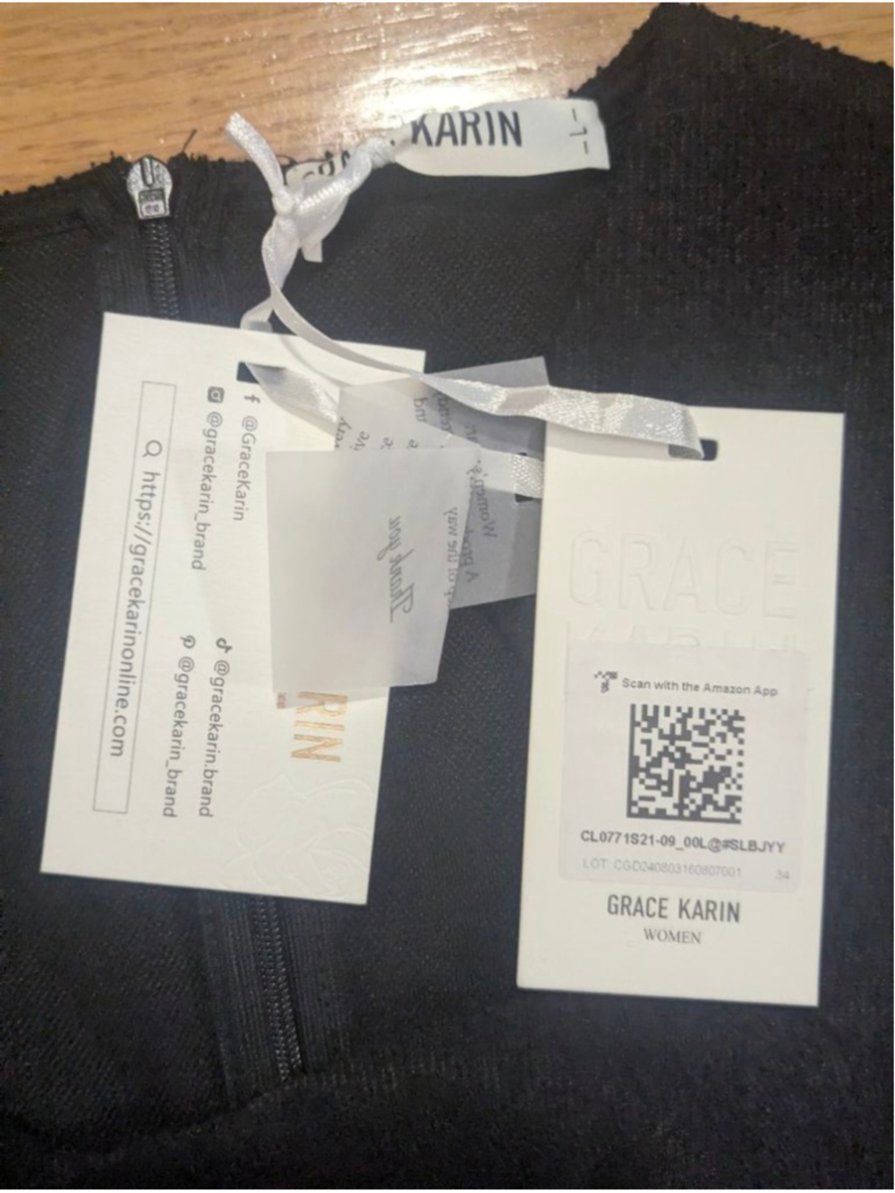 Grace Karin NWT Black Square Neck Retro Sheath Dress Large - Picture 5 of 13